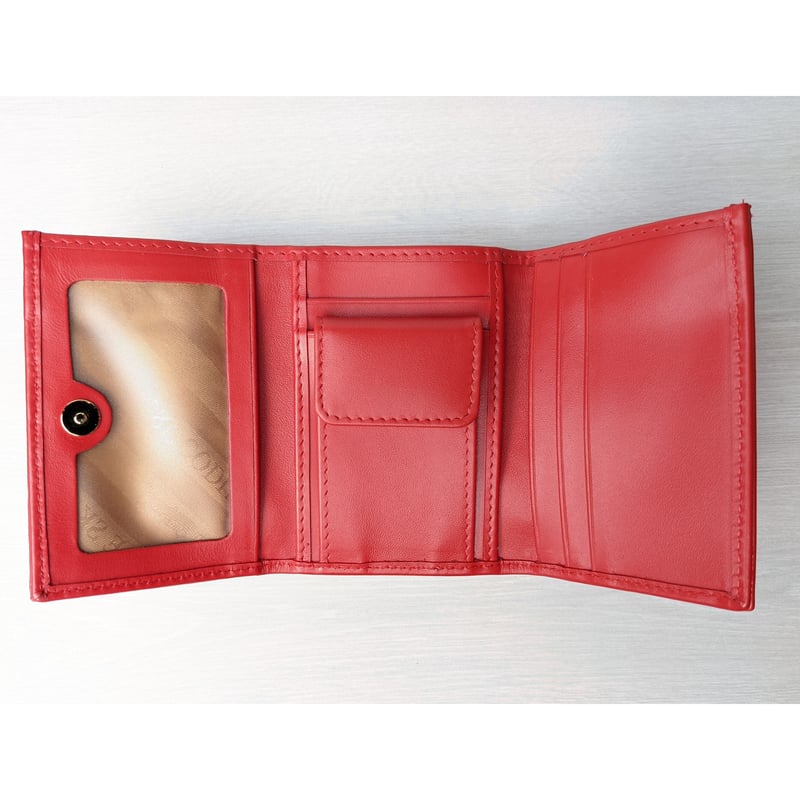 クロコダイル】 三つ折り 財布 ウォレット ミニ財布 スナップボタン  