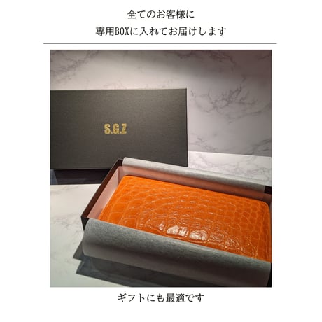 【クロコダイル】 ラウンドファスナー ロングウォレット Lサイズ 長財布 ライトグリーン CWL10