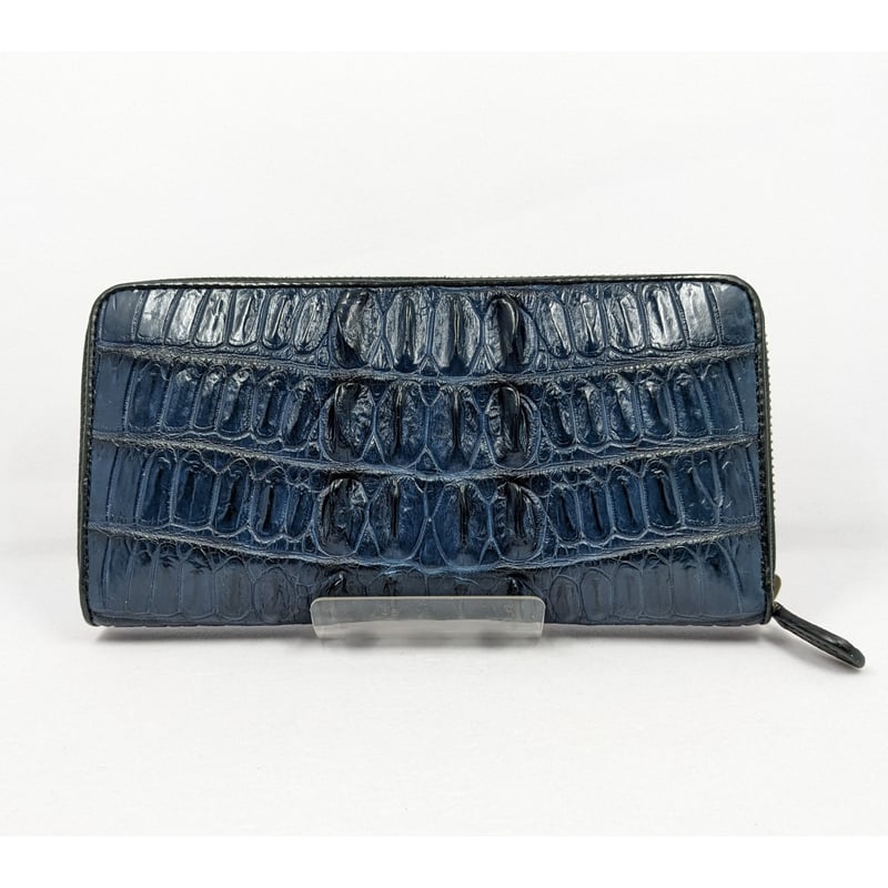 ロンワンズ ウォレット シャイニークロコダイル ブルー 財布
