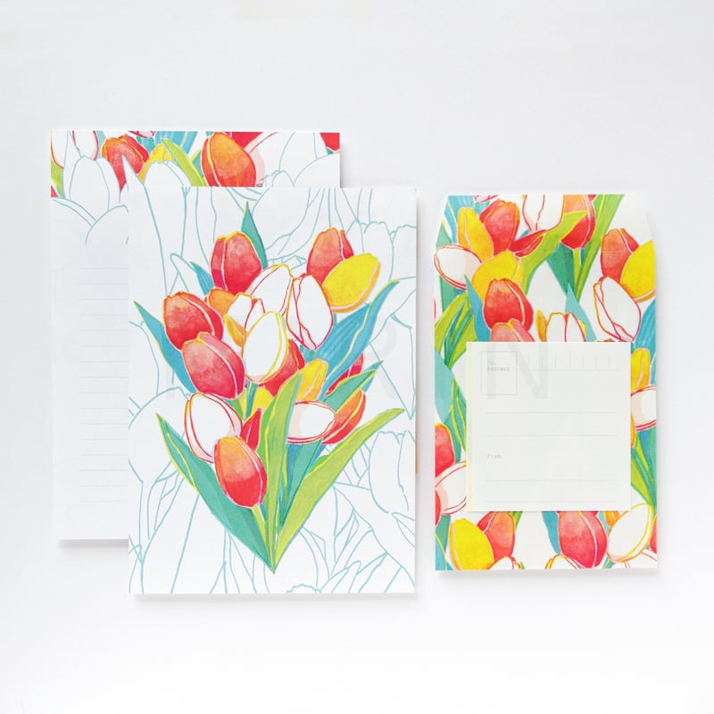 チューリップ｜レターセット | MIRIN