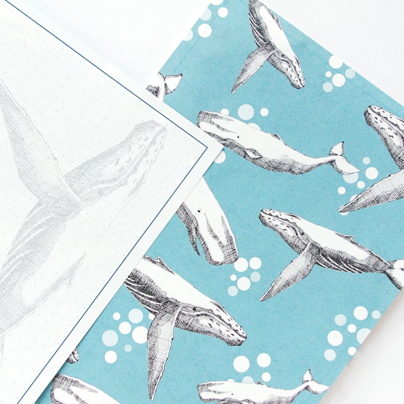 漂うクジラ｜レターセット | MIRIN