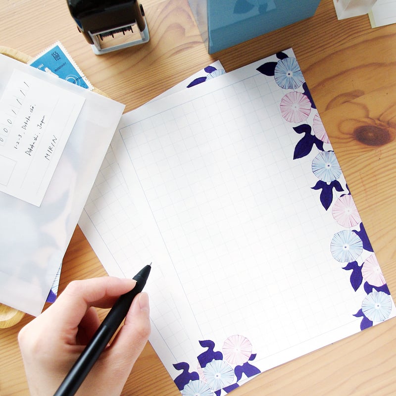 朝顔｜レターセット | MIRIN