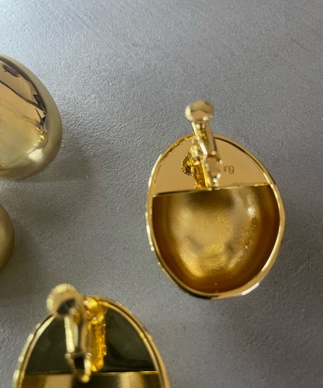 ing❹　nuance oval gold pierce / earring