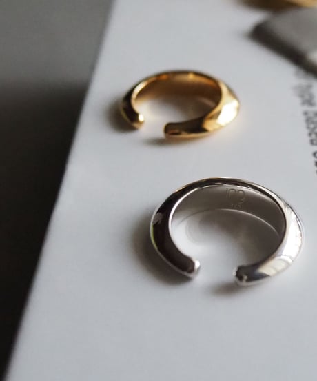 No.3①ing...  2way disk pinkie and earcuff silver