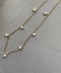 No. 60057 18K Gold Plated gold pearl necklace
