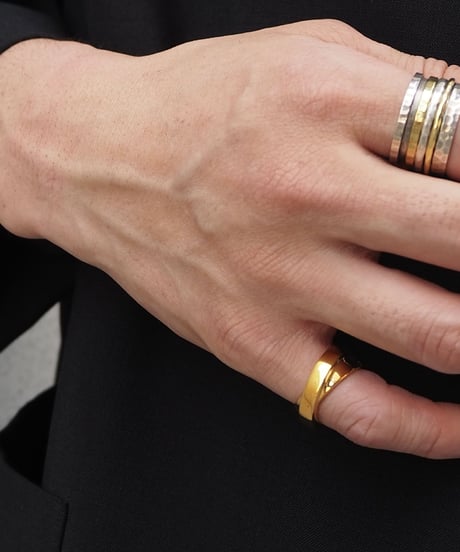 ing... original⑤ silver925× K24gp cross ring