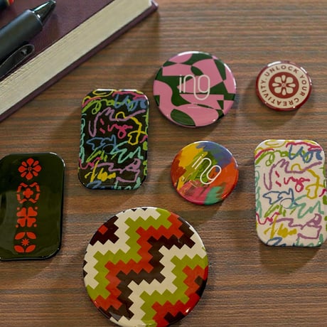 百 缶バッジ 25個セット キャンディーストア キャンスト 缶バッチ | STORES