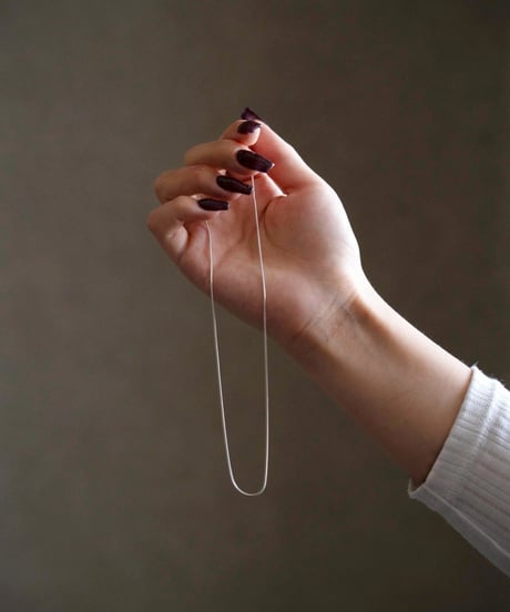 61033 silver925 thin necklace