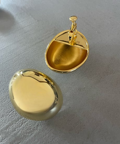 ing❹　nuance oval gold pierce / earring