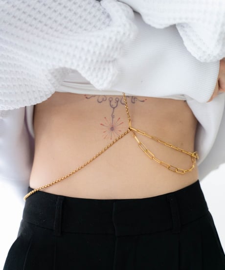 gold chain  harness