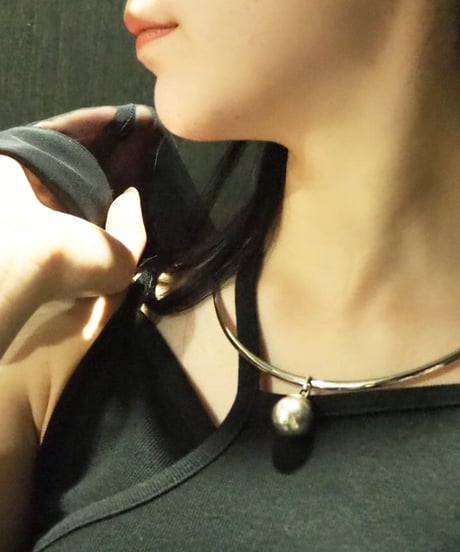 No.60073 silver or gold warp necklace