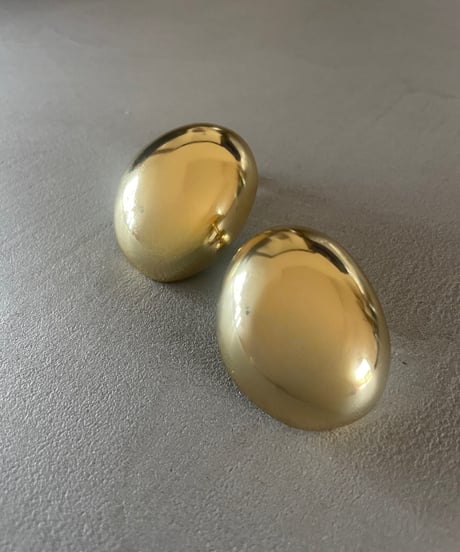 ing❹　nuance oval gold pierce / earring