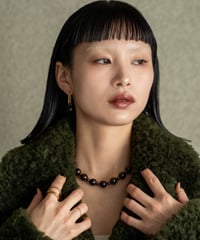 61042 316L garnet necklace