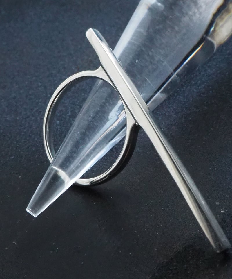 ing Ⅹ slim stic bar ring silver | ing