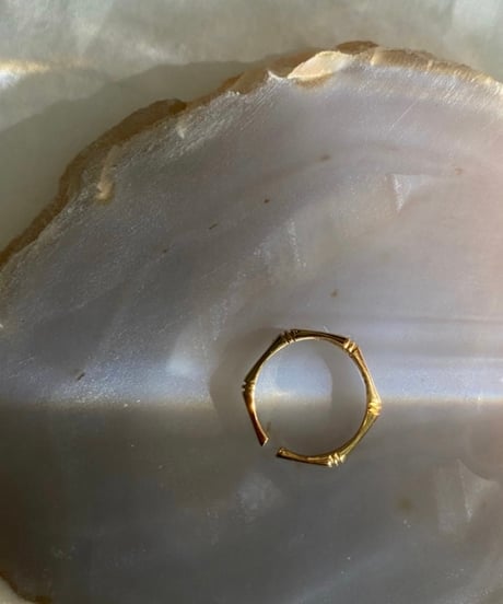 ing... original ② silver925×18kgp bamboo motif ring