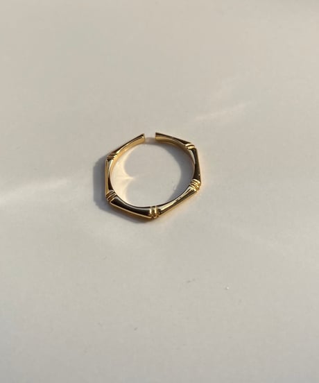 ing... original ② silver925×18kgp bamboo motif ring