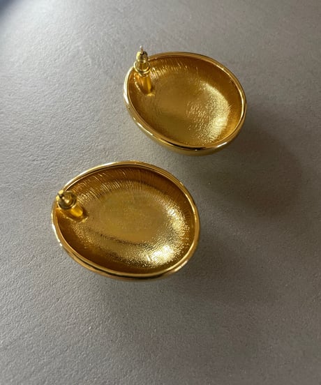 ing❹　nuance oval gold pierce / earring