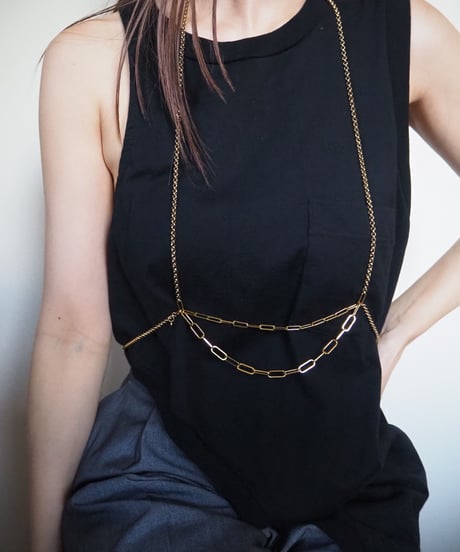 gold chain  harness