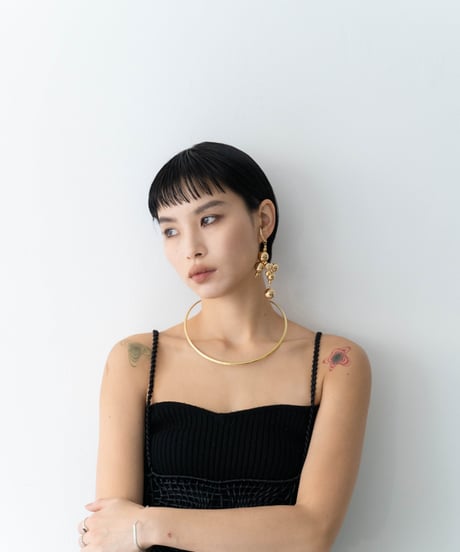 No.60073 silver or gold warp necklace