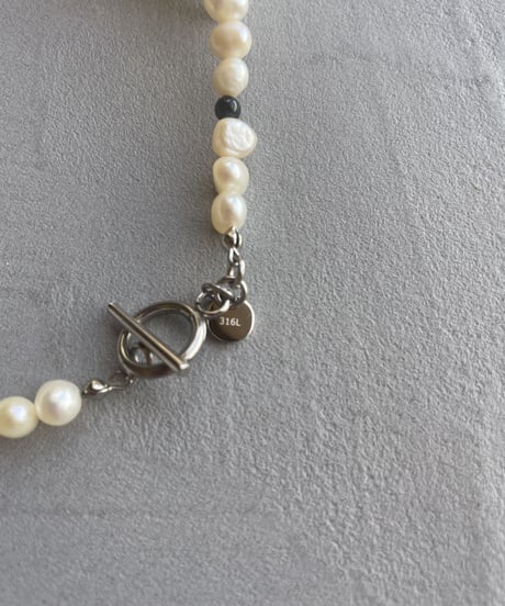 No.60058 316L cross waterpearl necklace