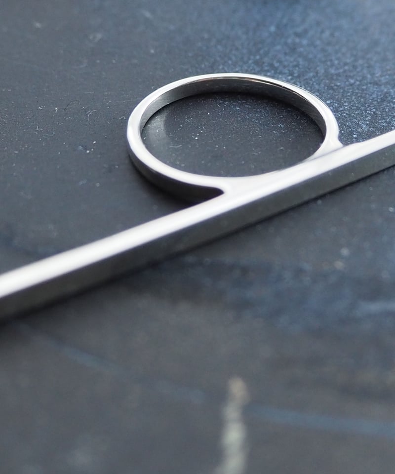 ing Ⅹ slim stic bar ring silver | ing