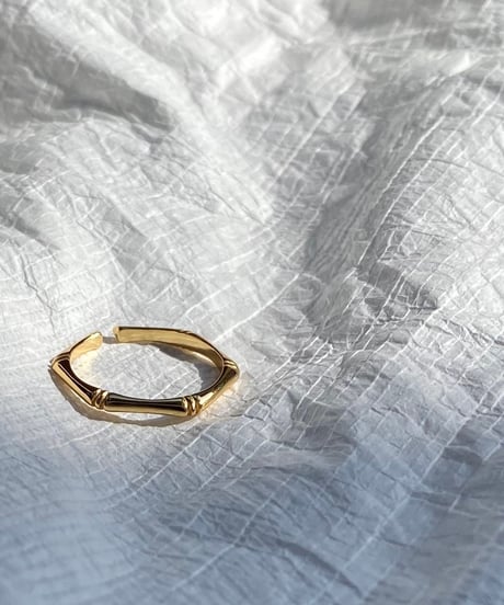 ing... original ② silver925×18kgp bamboo motif ring