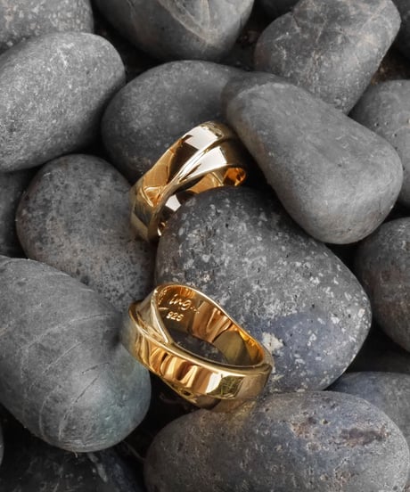 ing... original⑤ silver925× K24gp cross ring