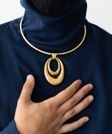 No.60073 silver or gold warp necklace