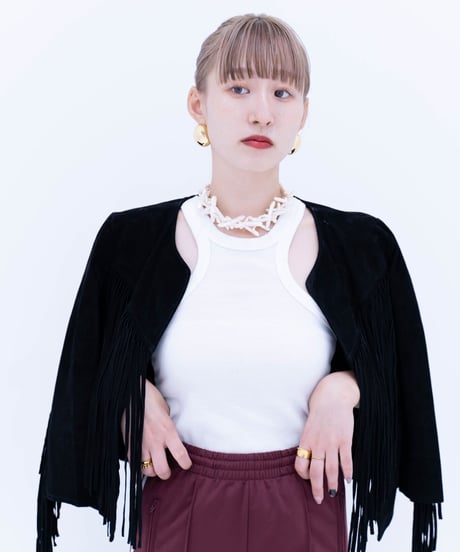 ing❹　nuance oval gold pierce / earring