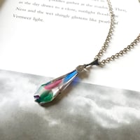 silver アイリスグラスのヴィンテージペンダント/ドイツ