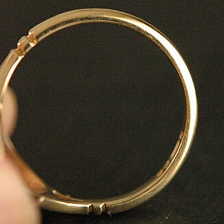 9ct gold シェルカメオのヴィンテージリング B/イギリス