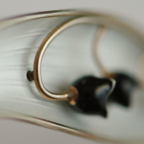 ノルウェー製 すずらんのヴィンテージブローチ/silver925×グラスエナメル