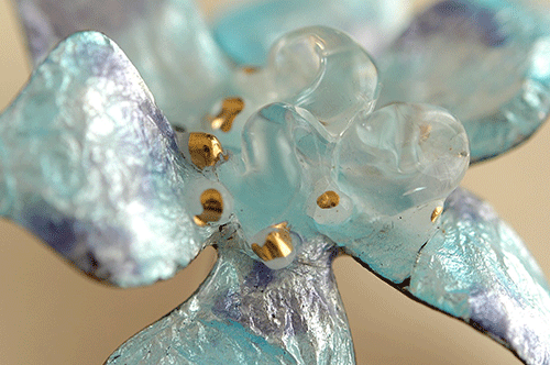 エマイユ 青い花のヴィンテージブローチ/フランス | 『スワロー商會