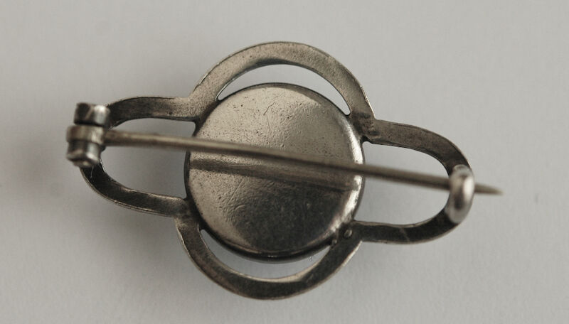 silver モルフォ蝶の羽根のアンティークブローチ/イギリス