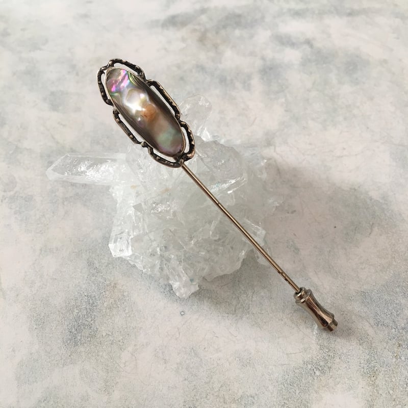 silver925 ブリスターパールのヴィンテージスティック(クラヴァット