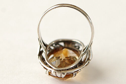 希少アンティーク◇特大シトリンリング Antique Gallery Soleil