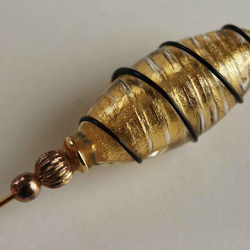 ヴェネチアングラス/ヴィンテージハットピン/フランス | 『スワロー