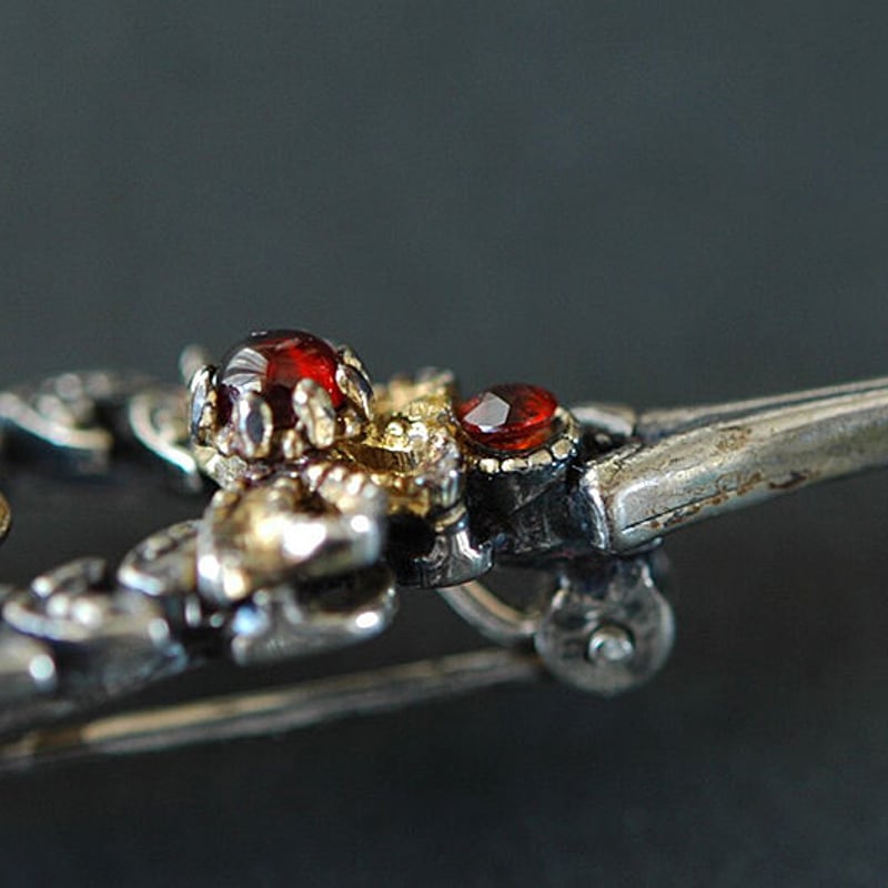 アンティークブローチ　ガーネット✖️パール ガーネット – タグ 