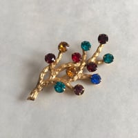 Van Delle 生命の木のヴィンテージブローチ gold/アメリカ