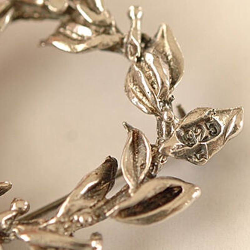 silver925 オリーブ冠のヴィンテージブローチ/オーストラリア