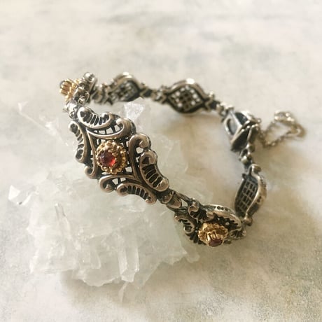 MFA ヴィンテージ ガーネット ブローチ Sterling アメリカ製 MFA
