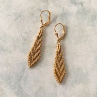 gold color ヴィンテージピアス/フランス
