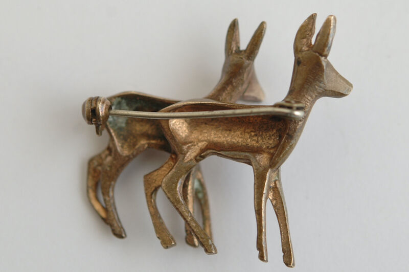 二頭の子鹿 ヴィンテージブローチ/フランス | 『スワロー商會
