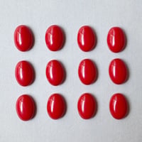 4個入り ハートカボション ショッキングピンク ハンドメイドパーツ