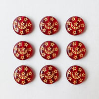 8個入り ドロップアクリルビーズ べっ甲 ハンドメイドパーツ セット割 