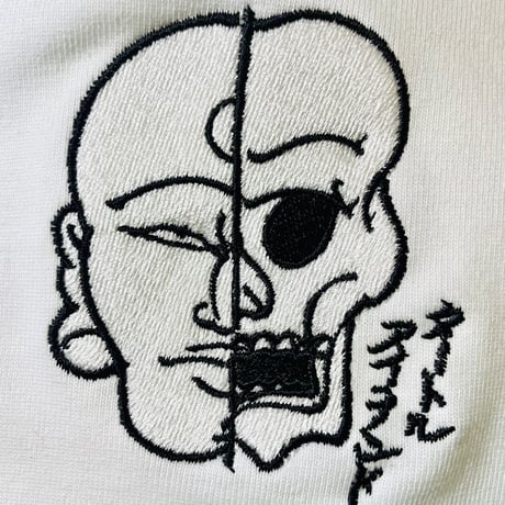 TURTLE ISLAND 地獄極楽 Hoodie WHT（刺繍）
