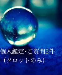 【個人鑑定・ご質問2件（タロットのみ）】