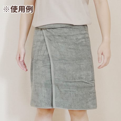 【好きなバスタオルをバスローブの下だけに】身体に巻いたバスタオルを落ちにくくする留め具『バスタ落ちーぬ』
