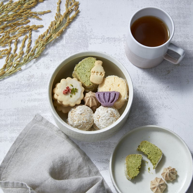 陶箱クッキー（ヘリンボーン紫）（販売終了） | HASAMI SWEETS STORE