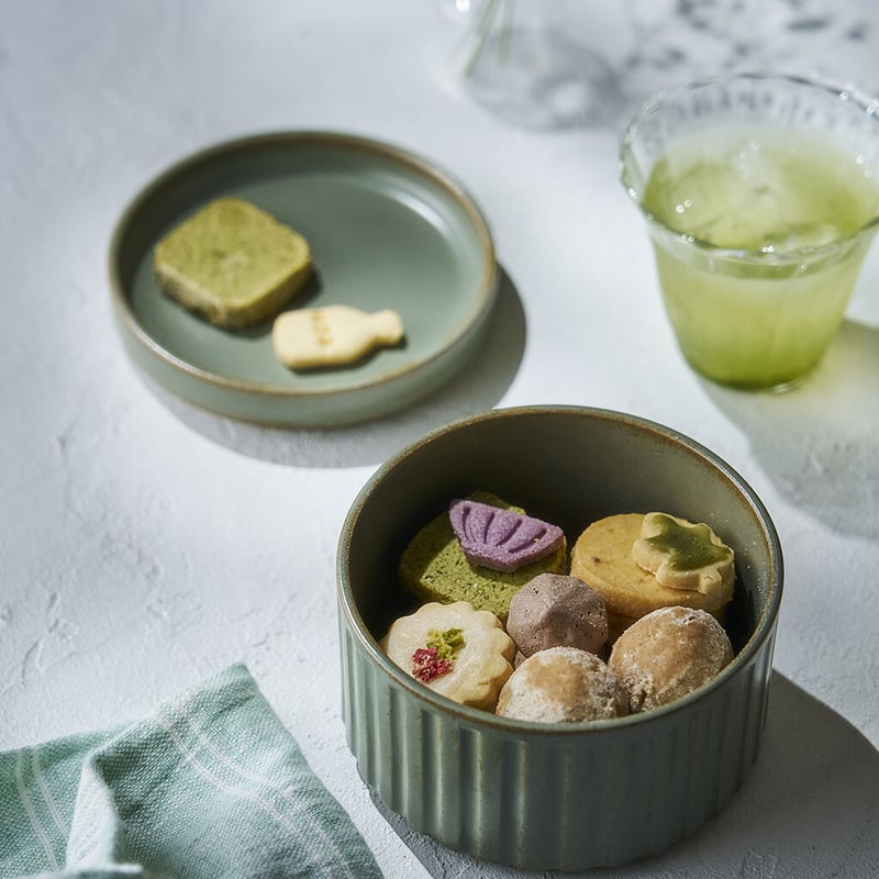 陶箱クッキー（PLEATS くすみグリーン）（販売終了） | HASAMI SWEETS